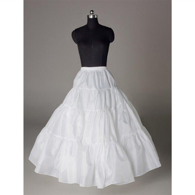 Fashion A Line Wedding Petticoats Accessories White Floor Length OKP16