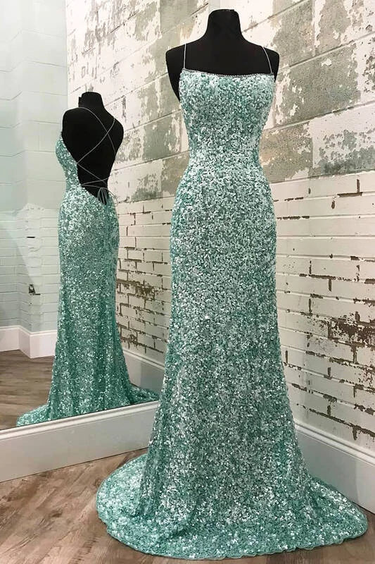 Mint green top formal dress