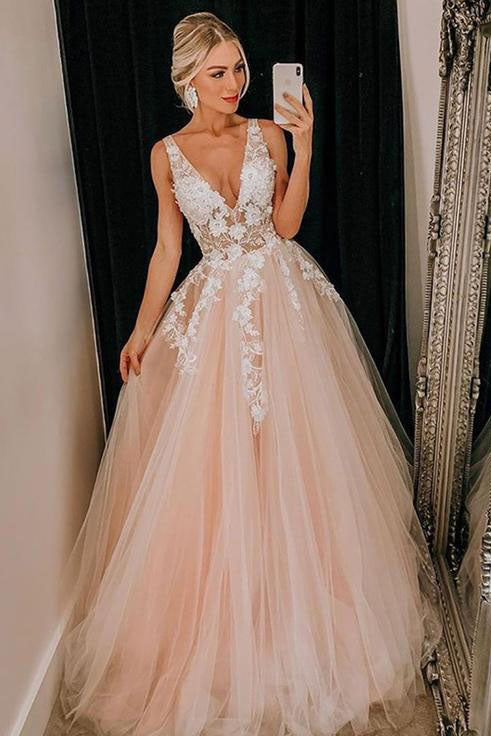 White senior on sale prom dresses