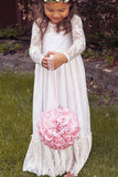 Ivory Flower Girl Dress,Bowknot Flower Girl Dresses,Lace Flower Girl Dress