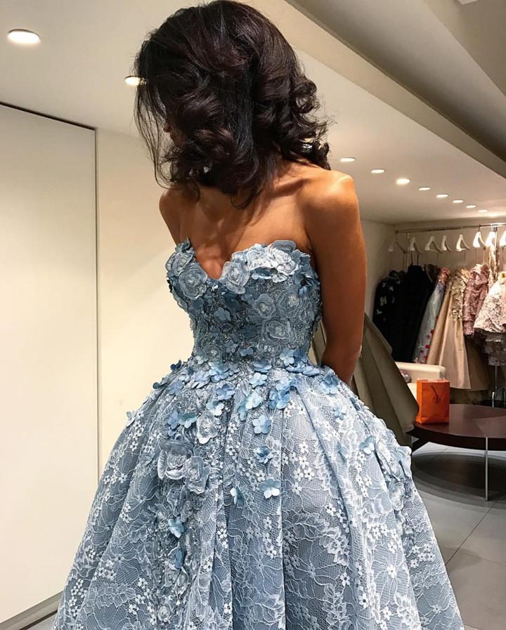 Cheap Lace Sweetheart High Low Ball Gown Prom Dress For Teens,Graduation Dresses OK675