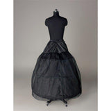 Fashion Black Wedding Petticoats Accessories Black Floor Length Underskirt OKP1