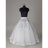 Fashion A Line Wedding Petticoats Accessories White Floor Length OKP3