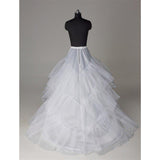 Tulle Wedding Petticoats Accessories White Floor Length OKP4