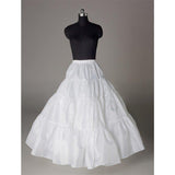 Fashion A Line Wedding Petticoats Accessories White Floor Length OKP16