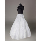 Fashion A Line Wedding Petticoats Accessories White Floor Length OKP16