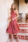 Fancy A-Line Halter Knee Length Homecoming Dress,Short Prom Party Dresses OKM62