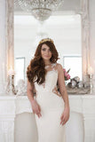 Stunning Mermaid Sleeveless Lace Chapel Train Wedding Dresses With Appliques OK546