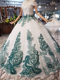 Off the Shoulder Prom Dress,Ball Gown Wedding Dress, Quinceanera Dresses OKK7