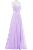 Simple Violet Chiffon Beading Cheap Elegant Long High Low Prom Dress K741