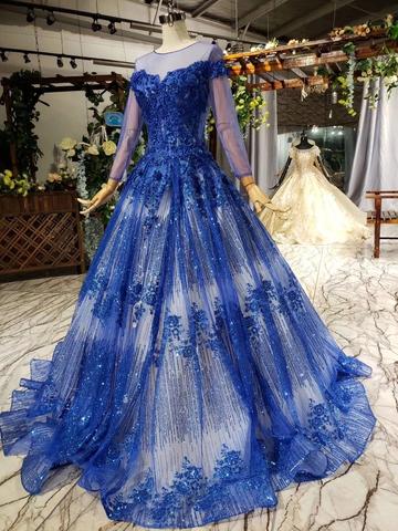 Royal Blue Sweet 16 Ball Gown Quinceañera Dresses Beaded Off Shoulder  Vestido De 15 Anos Quinceanera