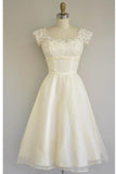 Pretty Classy Comfy Ivory Lace Short Homecoming Dress K334