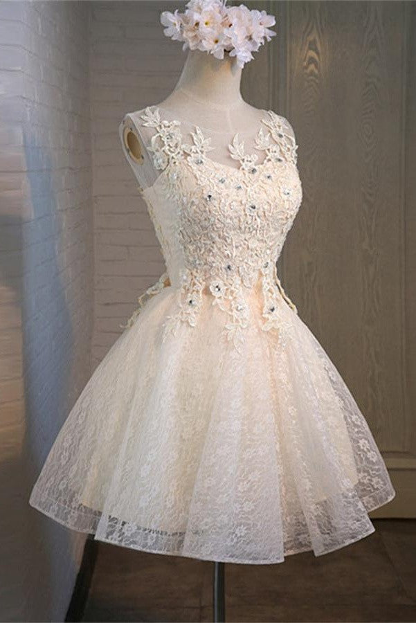 Charming Elegant Lace Short Formal Homecoming Dress K352