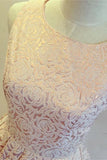 Formal Handmade Lace Short Close Back Homecoming Dress K365