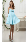 Pretty Spaghetti Straps Cute Simple Cheap Backless Homecoming Dress K50