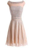 Real Beautiful Short Beading Modest Cocktail Homecoming Dress K62