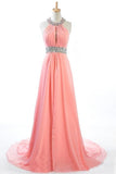 High Waist Long Chiffon Pregnant Dresses,Prom Dress