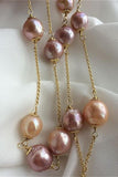 Beautiful Handmade Baroque 15-16mm Freshwater Pearl Necklace P22