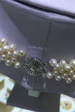 DIY Pearl Braided Wedding Necklace with S925 Silver Clip P29