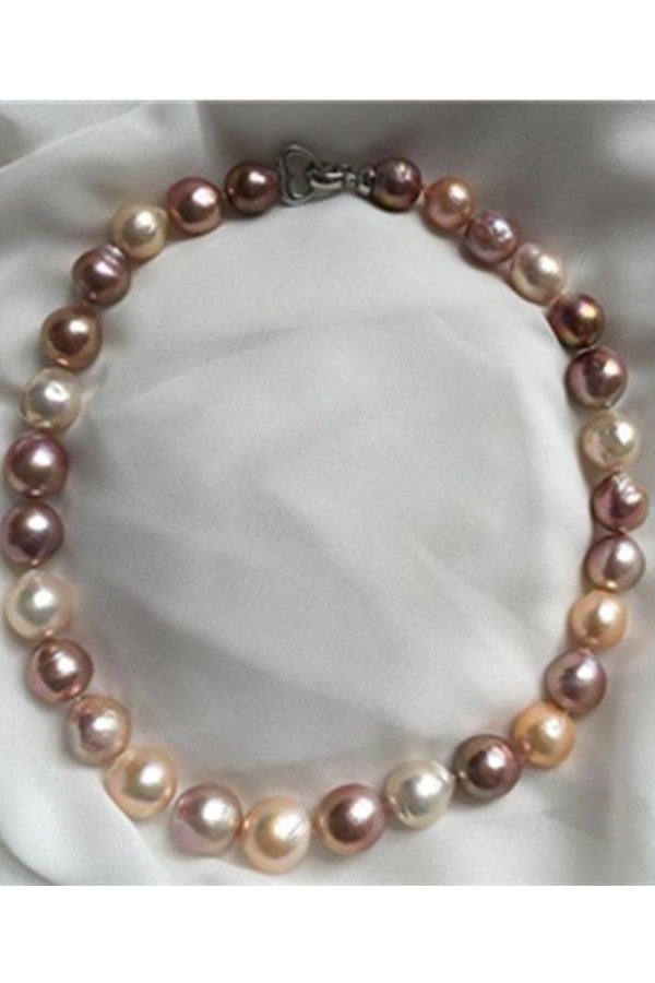12-14mm Multi-colored Freshwater Pearl Strand For Girls P30