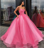 Sweetheart Yellow Long Modest Prom Gowns, Long A-line Fashion Prom Dress OKP79