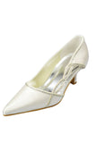 Low Heel Beading Handmade Comfy Women Shoes For Wedding S45