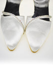 Low Heel Handmade Comfy Ankle Straps Wedding Shoes S63