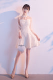 New Arrival Elegant Short Cute Zipper Back Homecoming Dress For Teens OE098