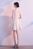 New Arrival Elegant Short Cute Zipper Back Homecoming Dress For Teens OE098
