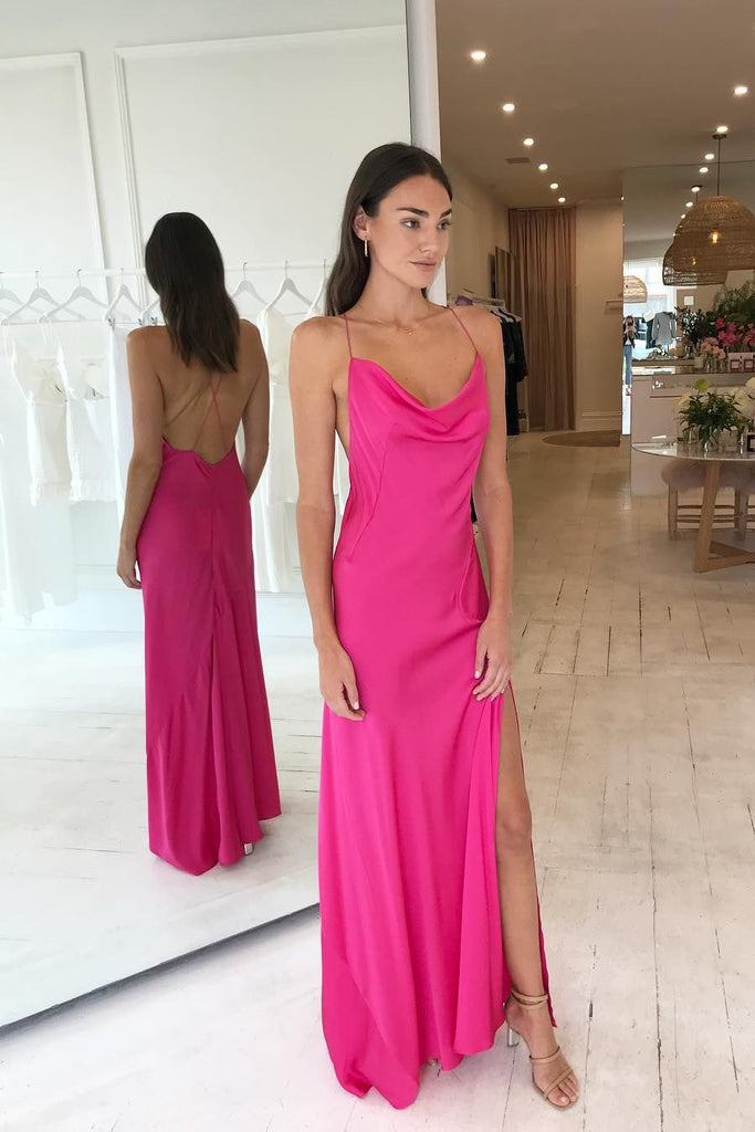 Silk hot deals pink dress