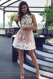 Tulle Homecoming Dresses,A Line Homecoming Dresses,Short Homecoming Dresses,Short Prom Dresses,White Lace Prom Dresses,Prom Dress For Teens,Graduation Party Dresses,Sweet 16 Dresses