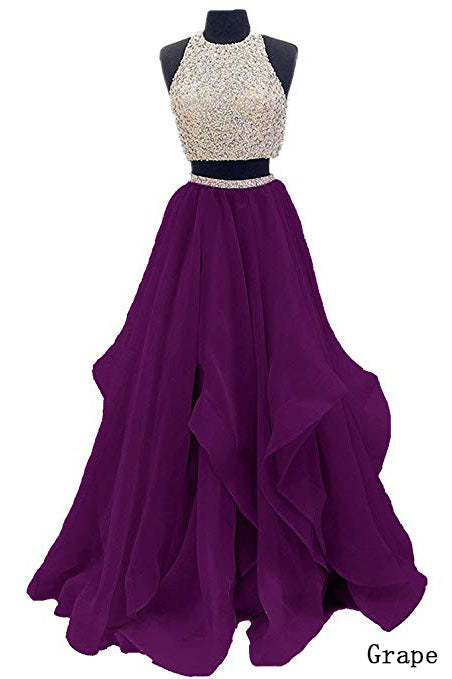 Princess Ball Gowns Prom Dresses for Women Ball Gown 2 Pieces Lace Tulle  Appliques Wedding Evening Party Dress Baby Pink Custom at Amazon Women's  Clothing store