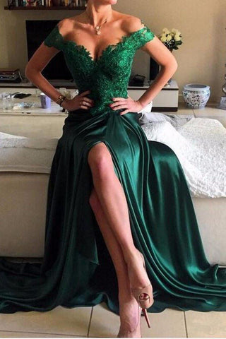 Dark Green Prom Dresses, Lace Prom Dress,Long Evening Dresses,Elegant Prom Dresses,Green Evening Dress, Formal Women Dress,prom dress