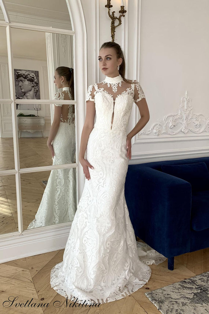 A-line Wedding Dress With Slit - Dressarte Paris