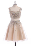 Sparkly Handmade Short Free Shipping Beaded Homecoming Dress K269