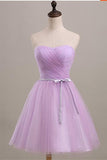 Simple Mint Strapless Lace Up Cute Elegant Homecoming Dress K482