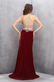 Gorgeous Long Beaded 2 Pieces Beading Mermaid Evening Gowns Prom Dress K622