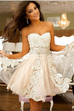 Cute Homecoming Dresses,Sweetheart Homecoming Dress,Lace Homecoming Dresses,Short Homecoming Dress,Tulle Homecoming Dresses