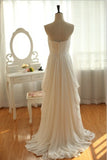 High Low Tiered Layers Custom Made Bridal Wedding Dresses