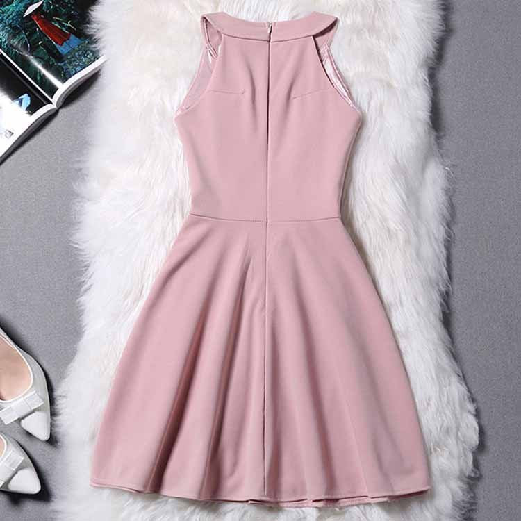Simple Halter Zipper Mini Homecoming Dress,Sexy Party Dress,Short Evening Dress OK326