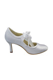 Simple White Close Toe Cheap Beauty Prom Shoe S95