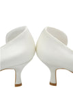 Peep Toe Satin Beading Elegant Handmade Comfy Women Shoes S99