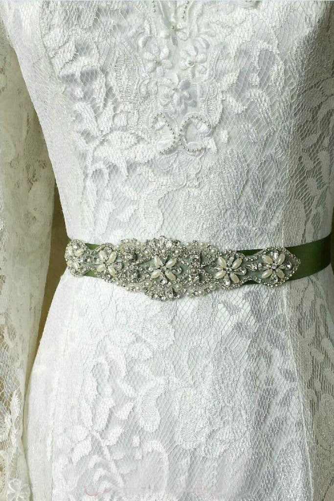 Rhinestone Wedding Sash Beading Applique Bridal Dress Belts BS13